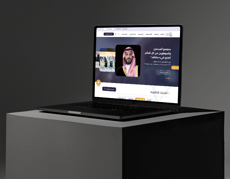 Mockup of a laptop computer Generative AI